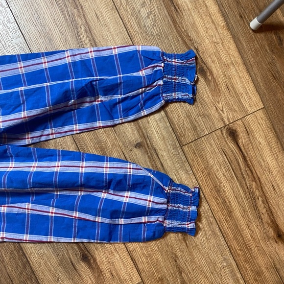 SweetHoney Girls' Plaid Bow Decor Cami Jumpsuit - Picture 7 of 8